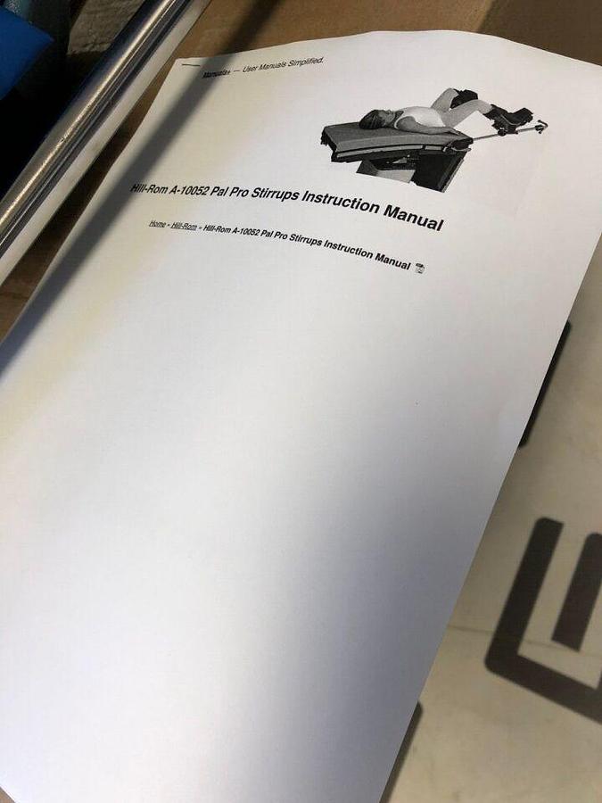 Used Allen A-10052 PAL Pro Stirrup Set Left + Right   Integrated Surgical Table Clamp