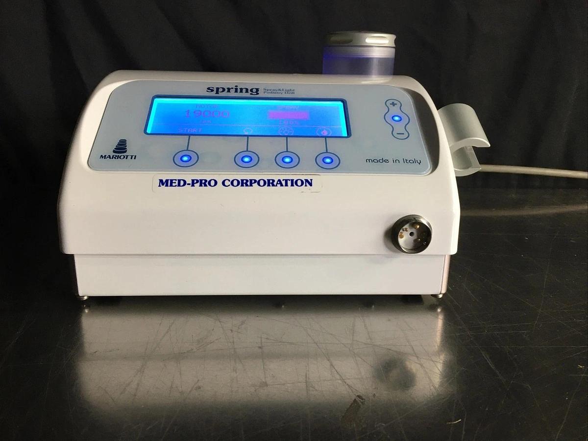 Used Mariotti Spring Spray & Light Podiatry Drill Micromotor Dental