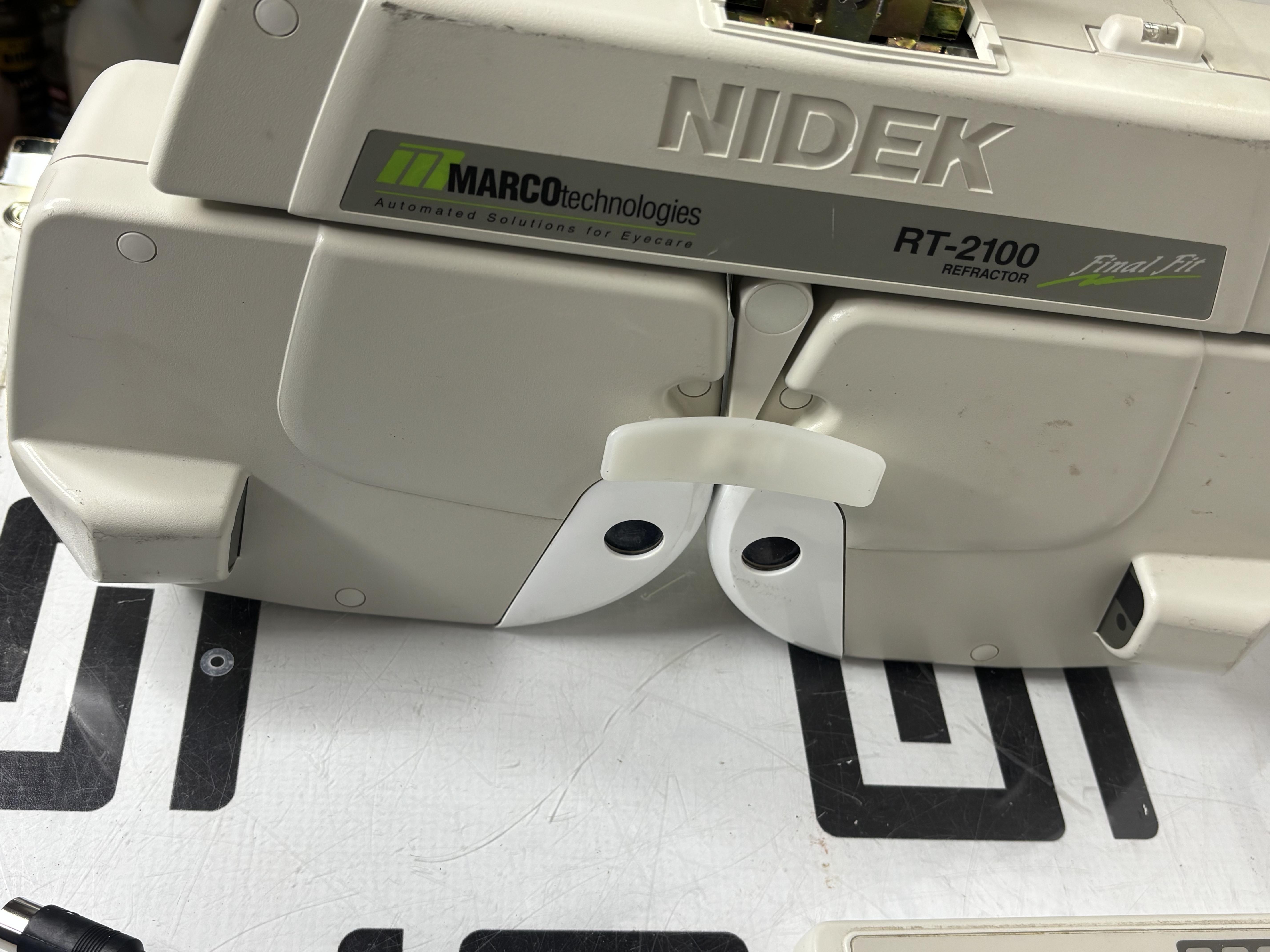 Used Marco Nidek RT-2100 Automated Digital Refractor Phoropter w/ Power Supply & Controller