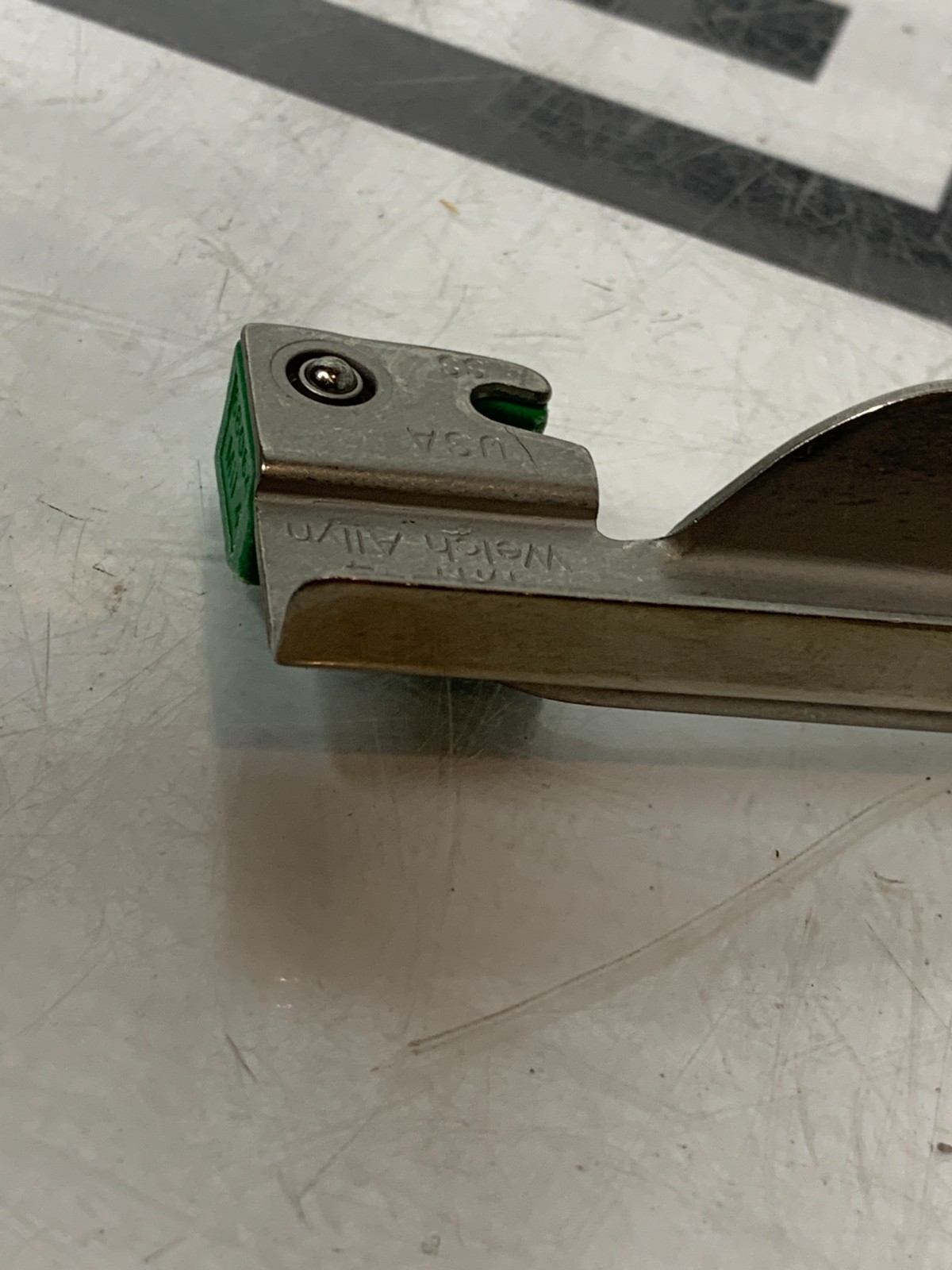 Used Welch Allyn Miller Mil 4 68064  F/O Laryngoscope Blade Fiber Optic