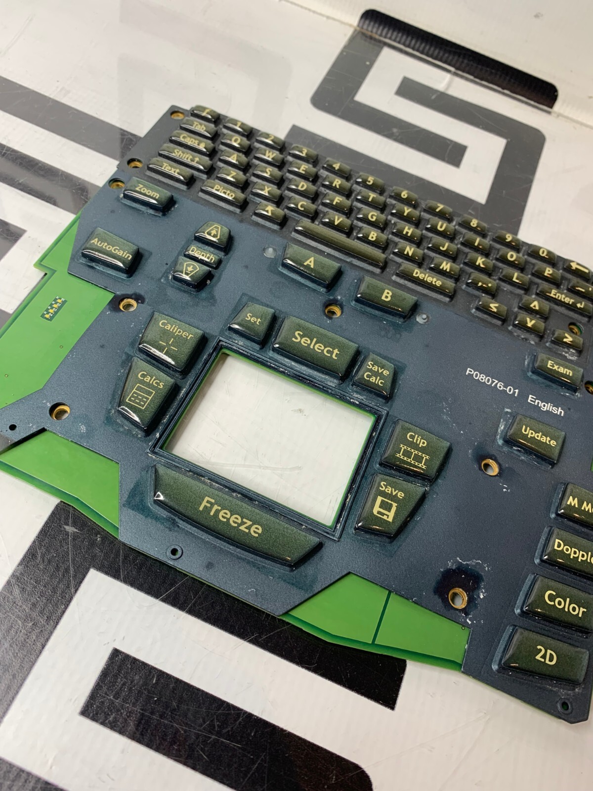 Used SonoSite M-Turbo P08076-01 P08042-01 Ultrasound C2 Control Panel PCA Interface