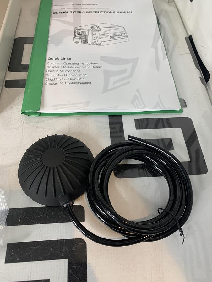 Used Olympus OFP-2 Endoscopic Flushing Pump Irrigation W/ Footswitch  & Manual TESTED