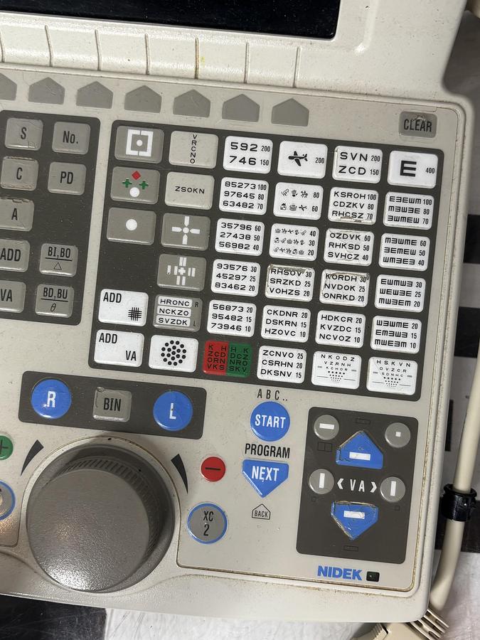 Used Marco Nidek RT-2100 Automated Digital Refractor Phoropter w/ Power Supply & Controller