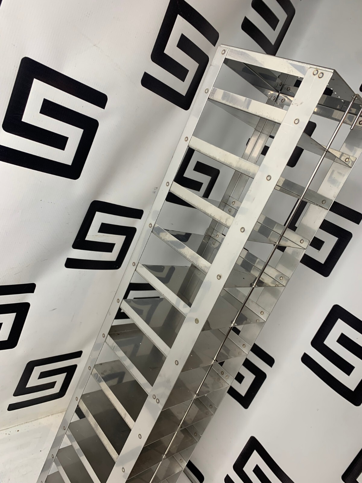 Used Chest Freezer Vertical Rack Stainless Steel 13 Box Capacity 2” Box 5.25 x 5.25