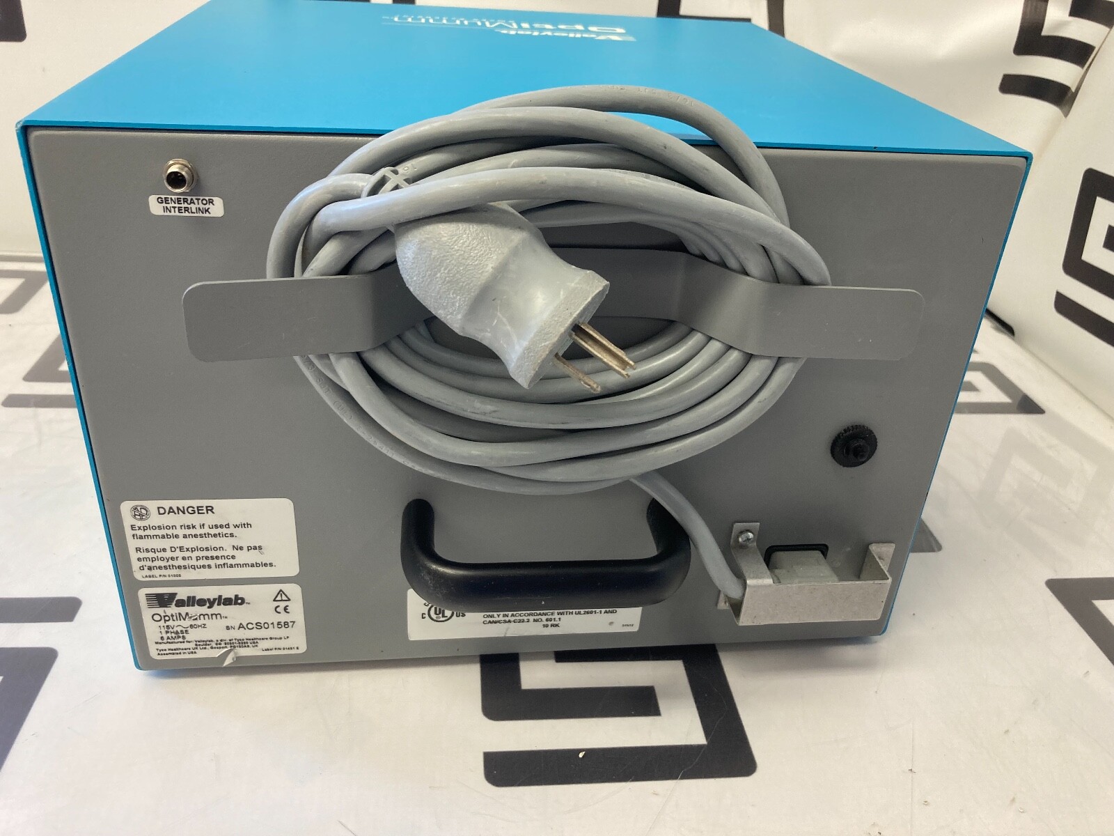 Used Tyco Valley Lab OptiMumm Smoke Evacuator GOOD Filter Passed Test 30 Day WARRANTY