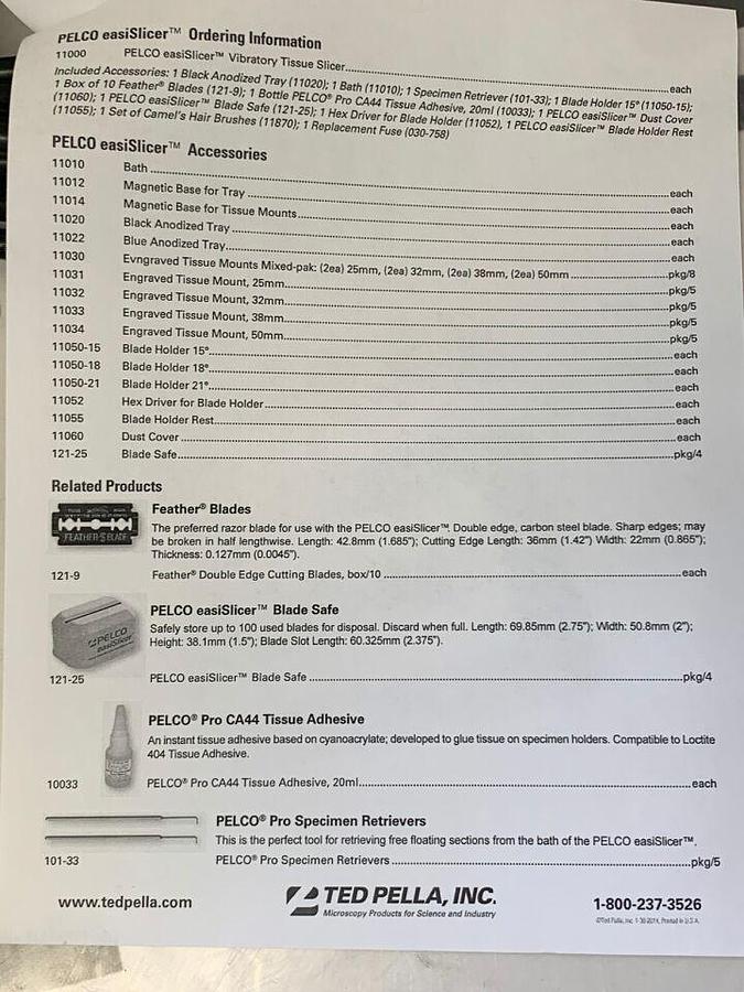 Used PELCO VIBRATOME Vibratome Series 3000 Pelco 100