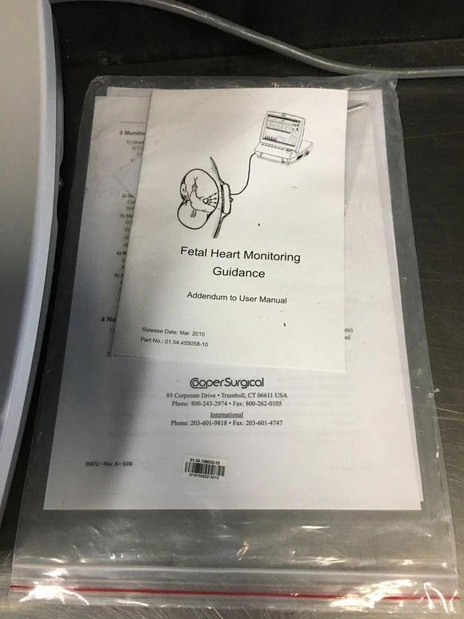 Used Cooper Surgical F9 Fetal & Maternal Heart Rate Monitor MS9-108022 W/ Transducers