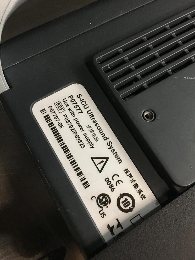 Used SonoSite S-ICU Ultrasound System P07577 P09417 W/ Battery TESTED WARRANTY