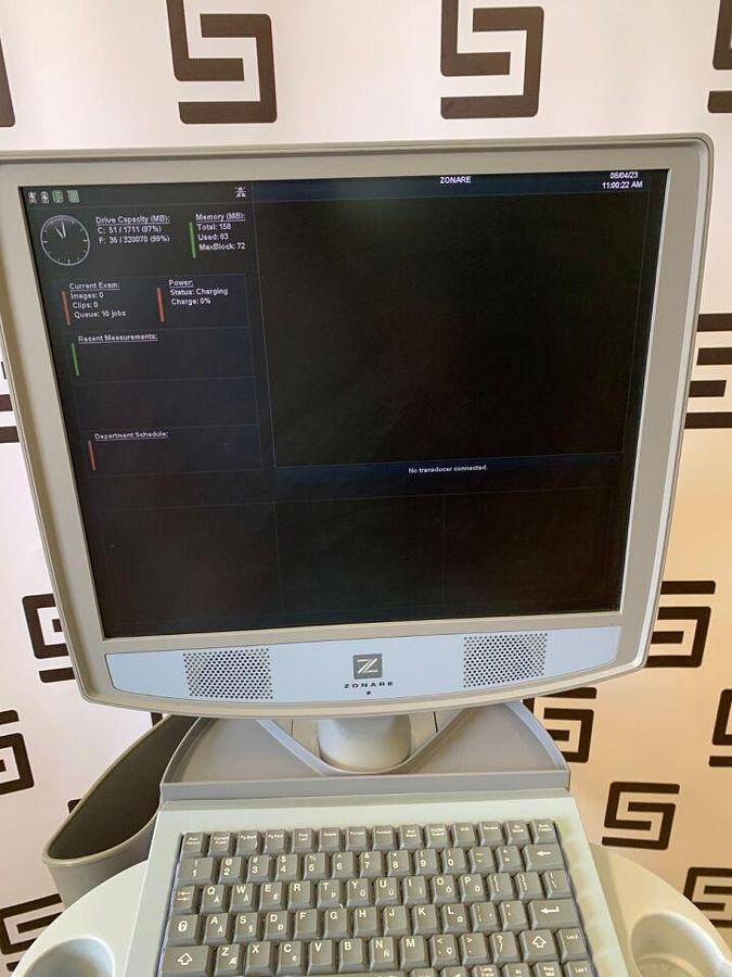 Used Zonare Z.One 4.7 SmartCart Diagnostic Ultrasound System   Scan Engine Docking Z1