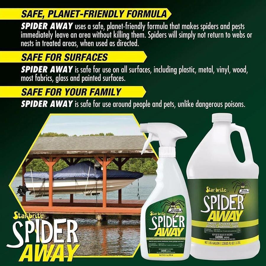 Used STAR BRITE Spider Away Natural Spider Repellent, 22 oz (095022P)