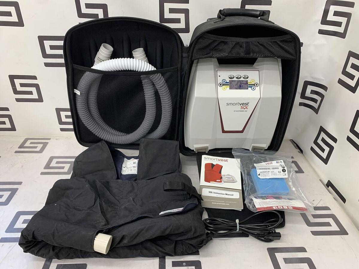 Used SMARTVEST LOW 6 Hours DEMO Unit SQL Airway Clearance Therapy Device System W/ LTU  Adult Large