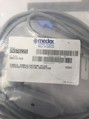 MEDEX MX970Z25 (R) Plus Cable Corometrics Fetal Monitor New