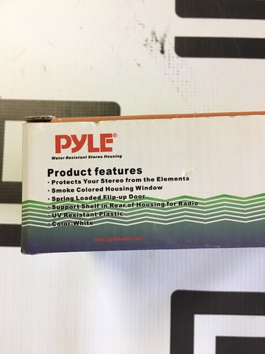 Used Pyle PLMRCW1 White Water Resistant Radio Stereo Housing Hydra Series Protector