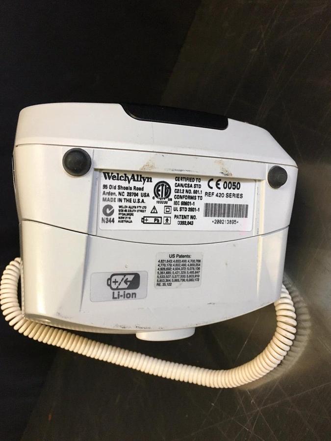 Used Welch Allyn 420 Series Spot Vital Signs SPO2 Temp NIBP Tested