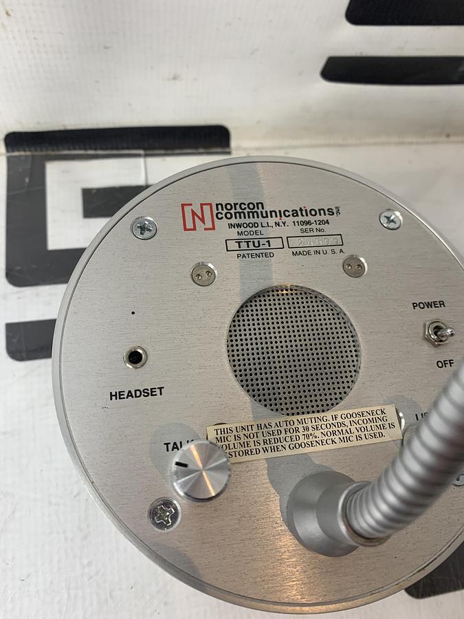 Used Norcon Communications TTU-1 Two-Way Communication Talk-Thru Unit | 
