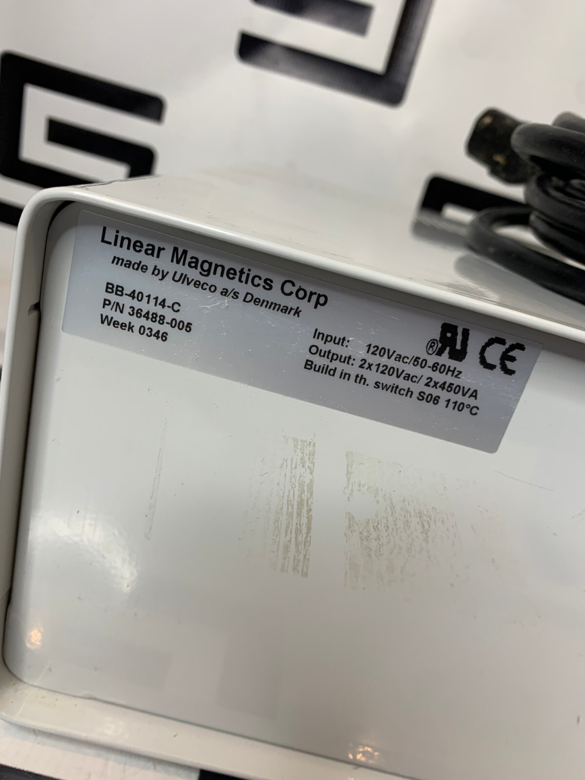 Used Linear Magnetics Quinton 000512-00 Q-Stress Power Supply BB-40114-C 36488-005