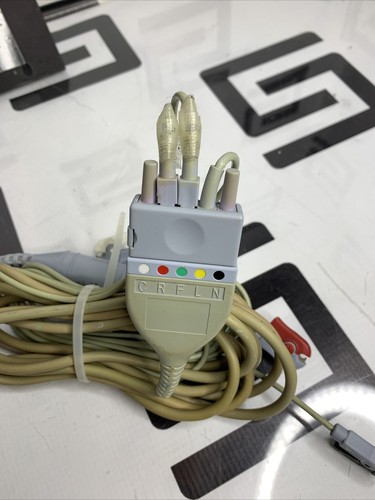 Used OEM Datascope 0012-00-1255-01 & 0012-00-1262-09 ECG EKG Trunk 3 5 Lead Cable