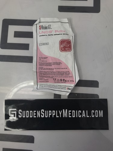 Masimo SET LNCS Pdtx SpO2 Adhesive Finger Sensor 10-50kg 13123/3437E-0506