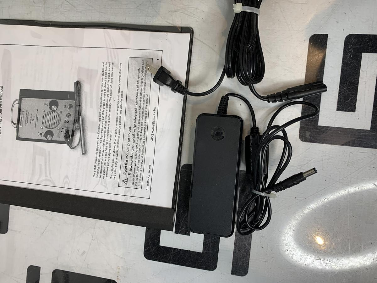 Used PARKS 811-B Doppler Flow Detector Model 9.2MHz Probe Ultrasonic 811B NEW BATTERY