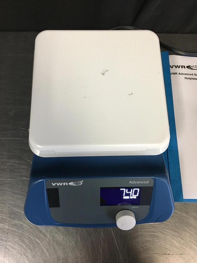Used VWR Advanced Magnetic Hotplate Stirrer 7 x 7 120v Ceramic 76447-052