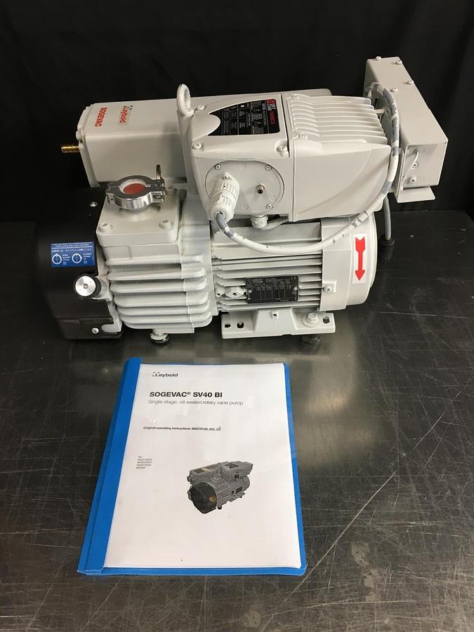 Used Leybold Sogevac SV40BI Rotary Vane Vacuum Pump SV 40/65 BIFC