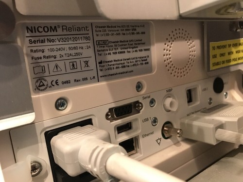 Used Cheetah Medical, Inc. NICOM Reliant Patient Monitor 4.2 Cable Clamp