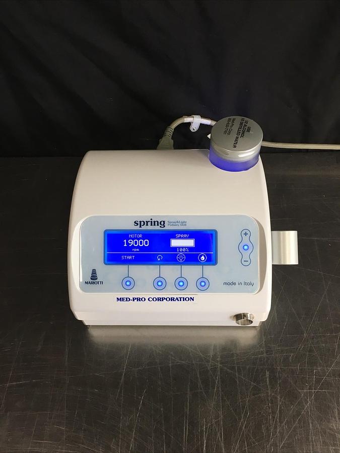 Used Mariotti Spring Spray & Light Podiatry Drill Micromotor Dental