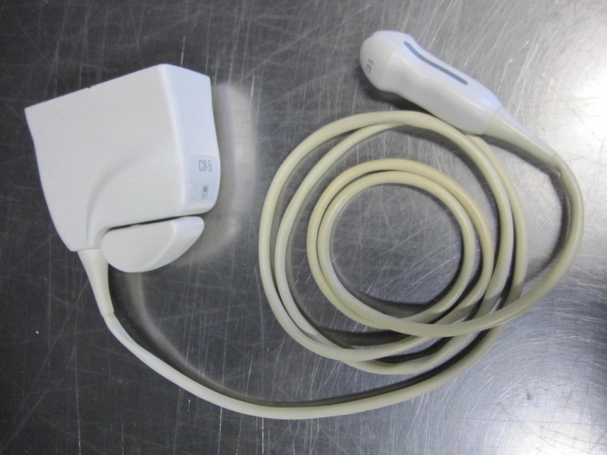 Used Philips C8-5 Transducer Probe Curved Array Ultrasound D4000-0964-02