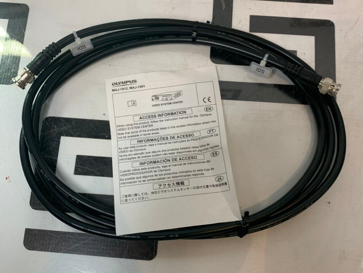 Olympus MAJ-1912 HD SDI Cable, 8FT, BNC to BNC, RGB N3646000 Genuine OEM New