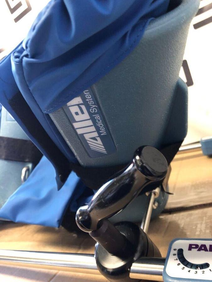 Used Allen A-10052 PAL Pro Stirrup Set Left + Right   Integrated Surgical Table Clamp