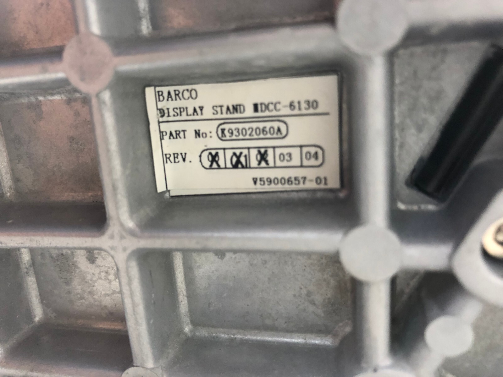 Used Barco MDCC-6130 Display K9302060A Pedestal Stand Monitor Coronis Fusion 6MP 30"