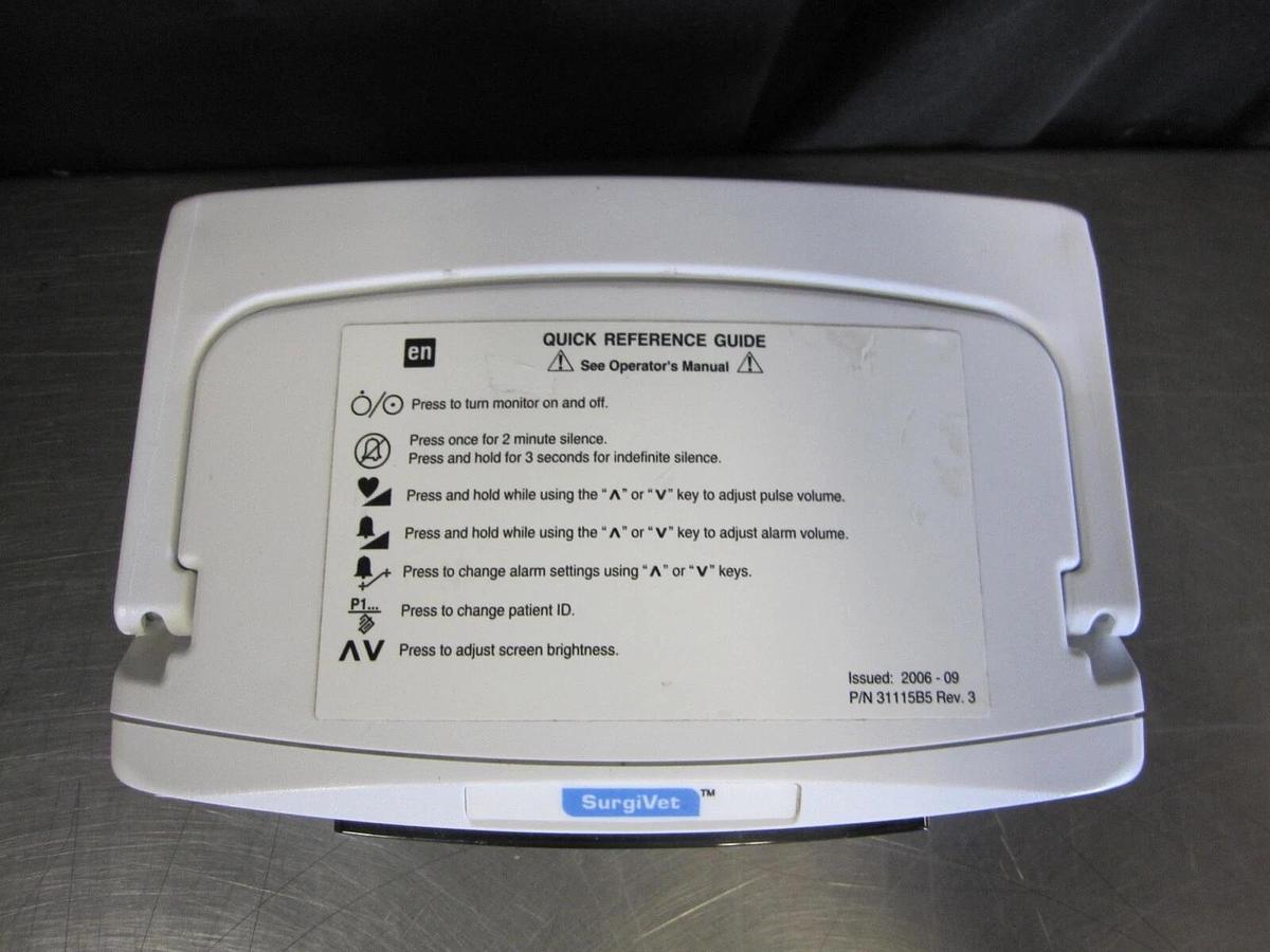 Used SurgiVet V3304 Veterinary Monitor (Untested)
