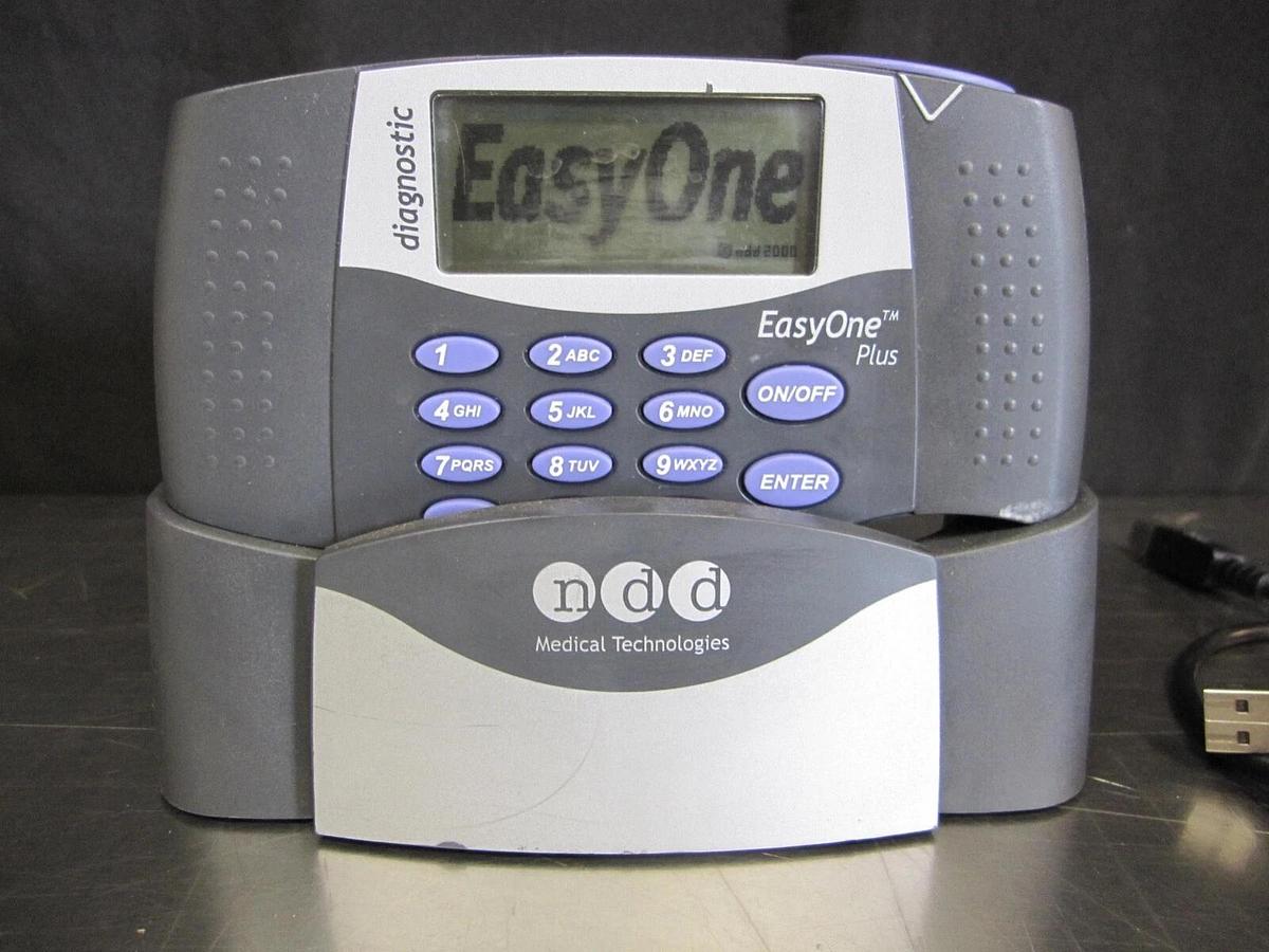 Used NOD EasyOne Plus 2001 Spirometer with Cradle