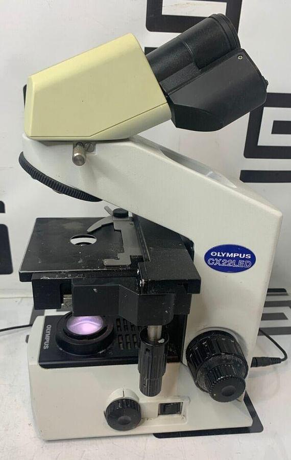 Used CX22 LED Binocular  Stand Stage Condenser Nosepiece