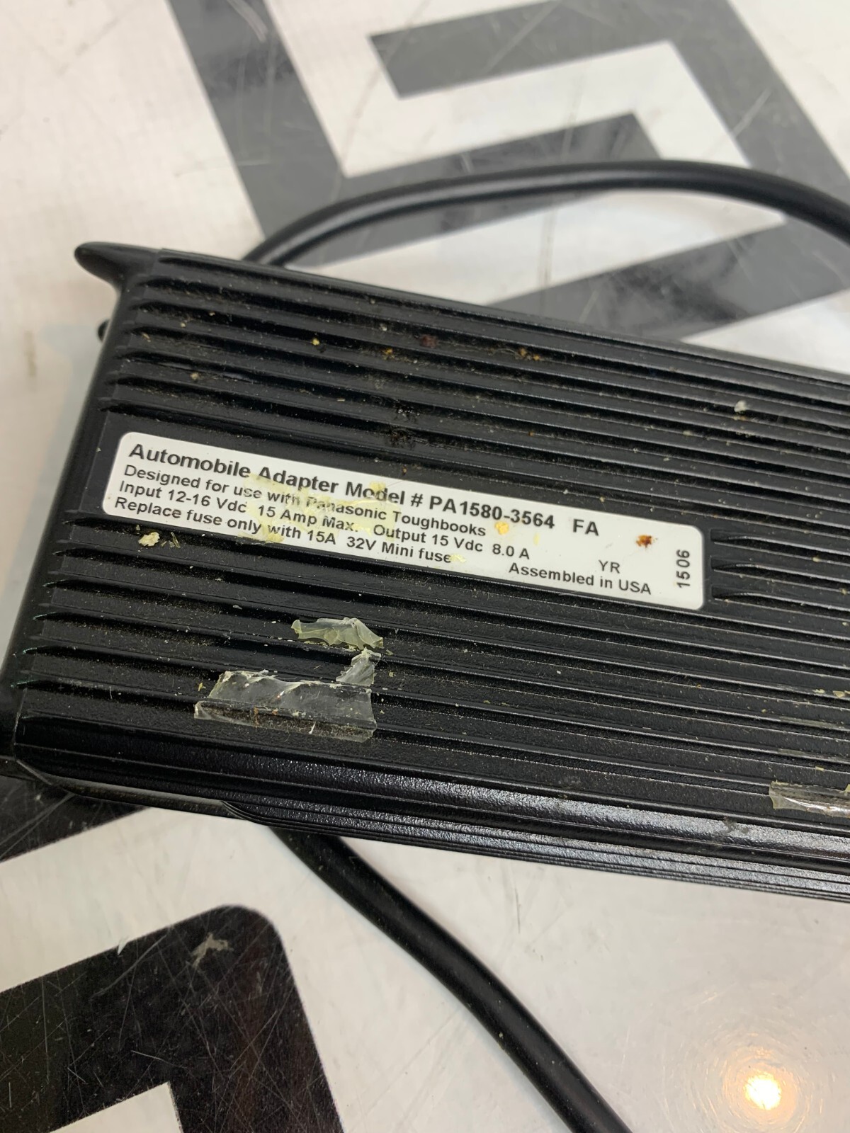 Used Lind Electronics PA1580-3564 Auto Adapter PA15803564 Toughbook Automobile 15A mx