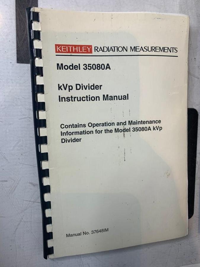 Used Keithley Fluke 35080A kVp Divider Xray Meter   Case    BATTERY