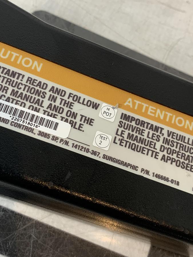 Used Steris 3080 3085 141210-367 Hand Controller Surgical OR Table Remote Control Hermes