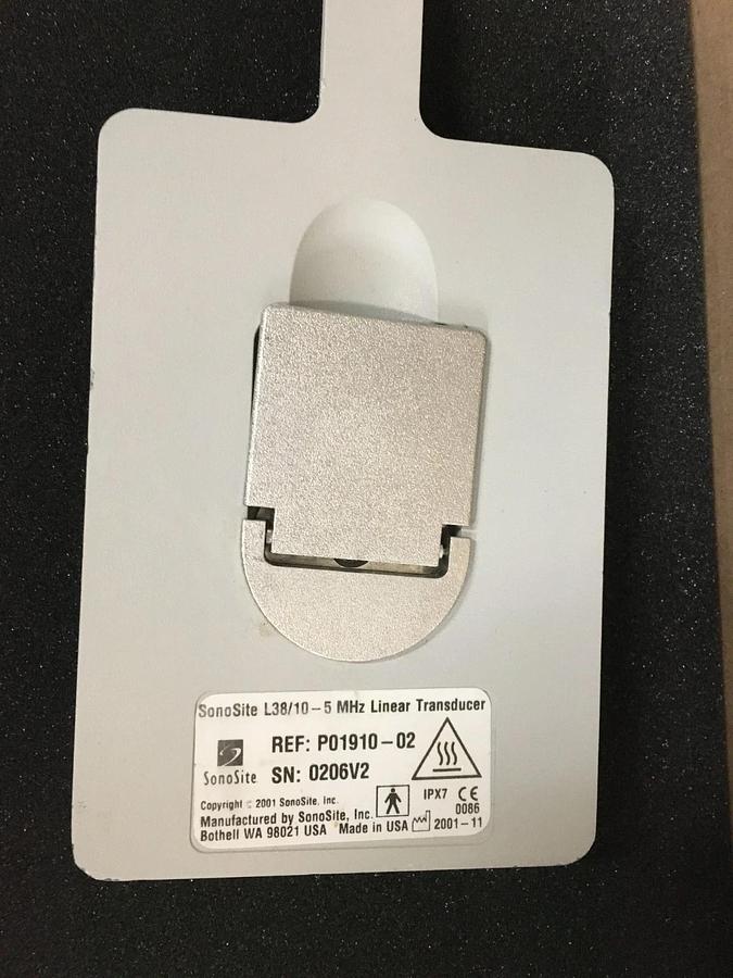 Used SonoSite L38 Transducer Probe L38/10-5 MHz Linear Ultrasound P01910