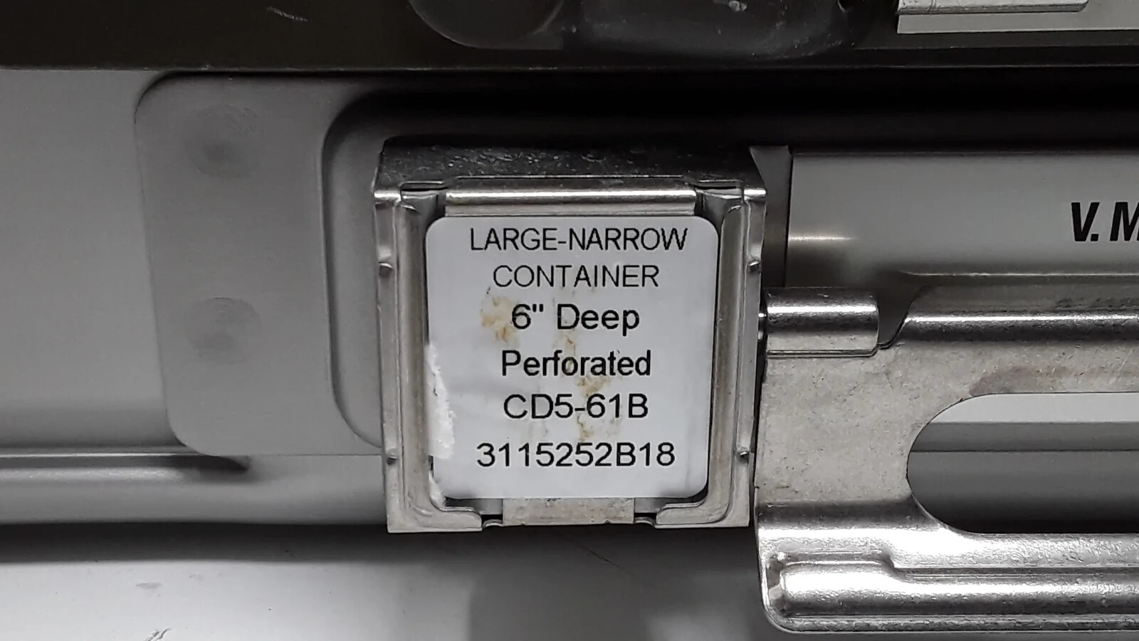 Used V. Mueller CD5-61B Genesis Large Endo Container 28X11 X 6" Deep Perforated Case