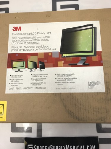 Used 3M Framed 17 3/8" Desktop LCD Screen Privacy Filter 44,1 cm Monopiece