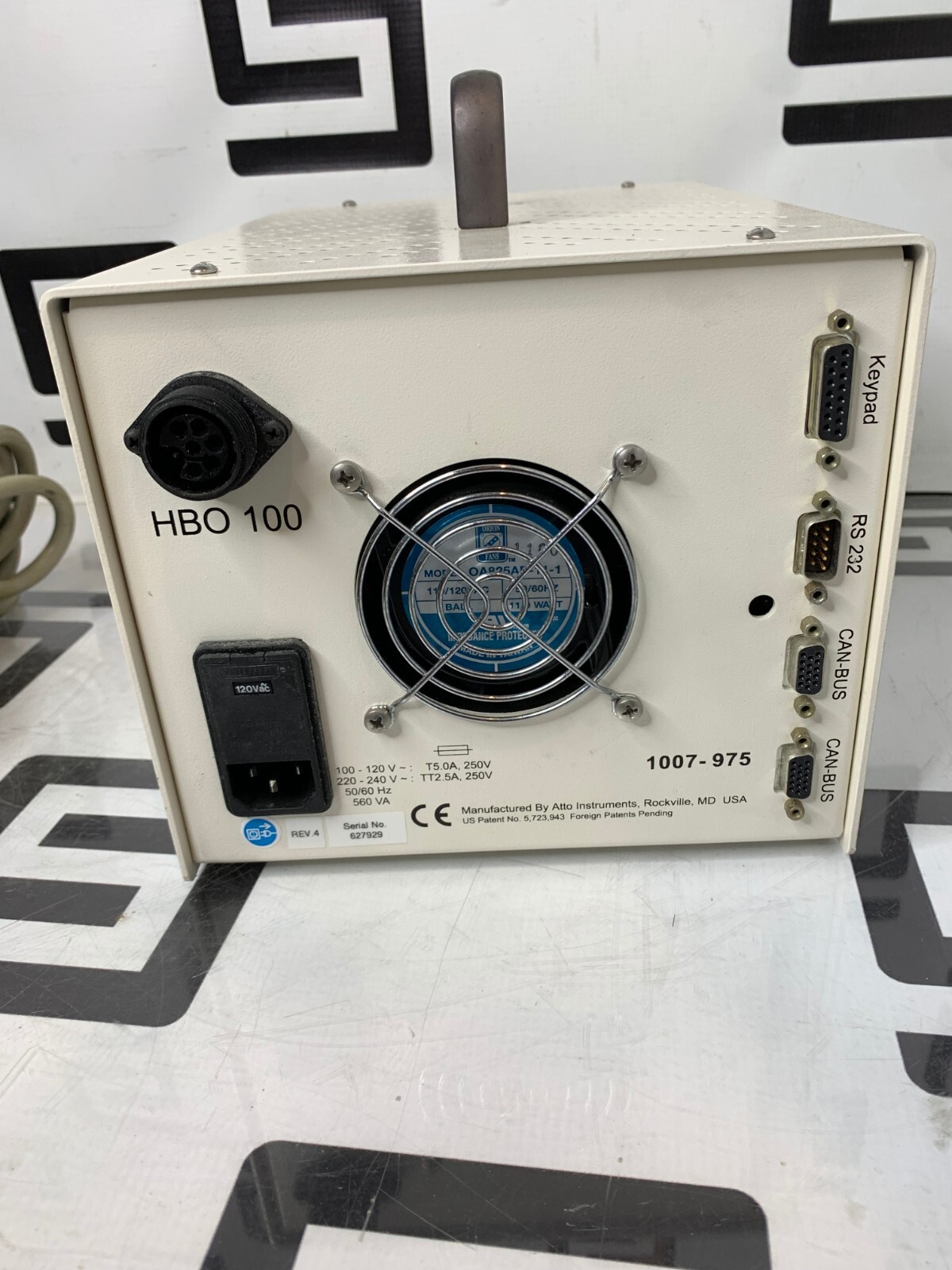 Used ZEISS ATTOARC 2 HBO 100 W MICROSCOPE ILLUMINATION LIGHT SOURCE POWER SUPPLY