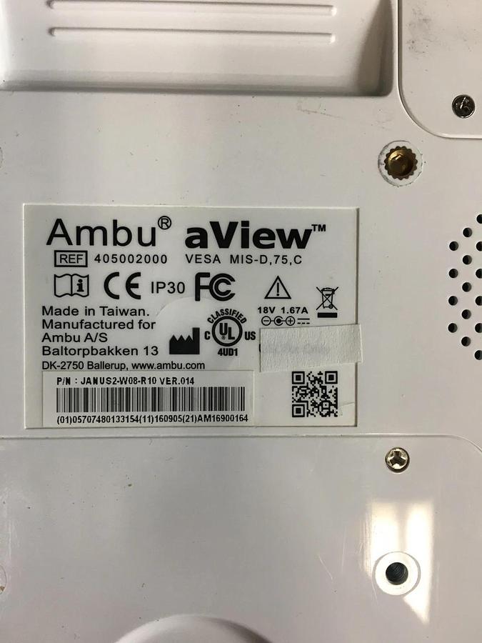 Used Ambu aView 405002000 Monitor Endoscopy Videoscope
