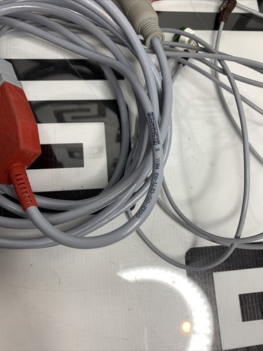 Used Datascope 0012-00-1271-02 ECG Trunk Cable & 5 Lead ECG Snap Cable