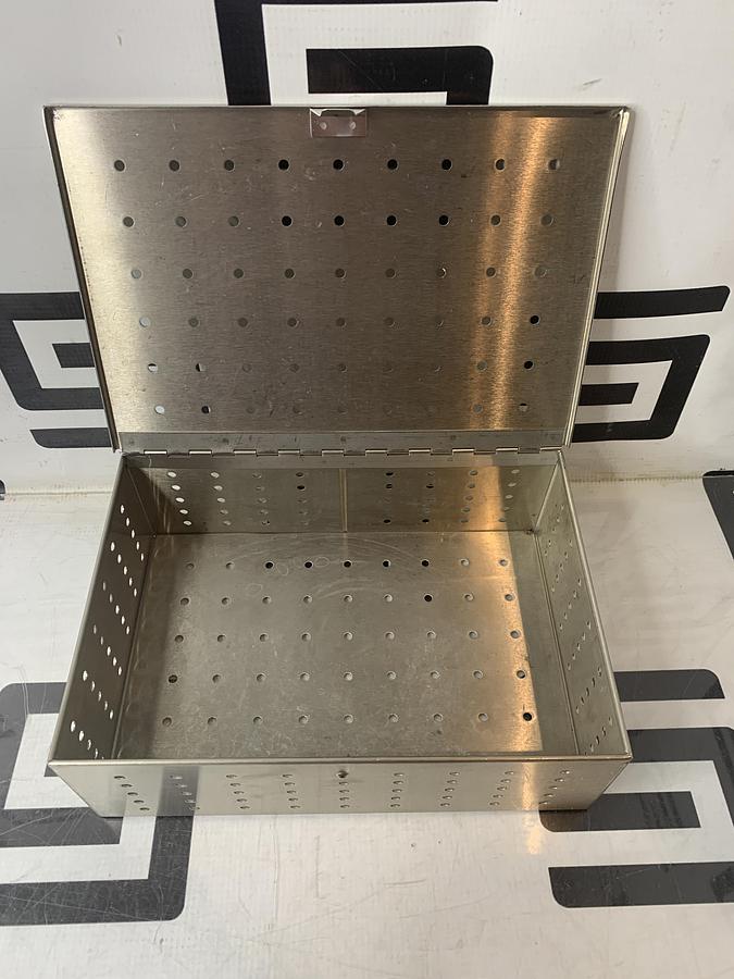 Used Zimmer 5052-12 Autoclave Sterilization Case 10-1/4 x 7-1/8 x 3-1/2 Hall Amsco