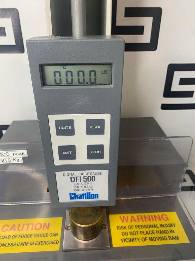 Used TCM200 Motorized Test Stand DFI 500 Digital Force Gauge Tester