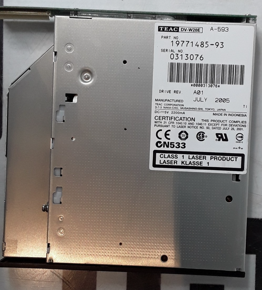 Used TEAC 19771485-93 DV-W28E A-593 Dual Layer DVD-RW CD-RW IDE PATA Optical 35-5