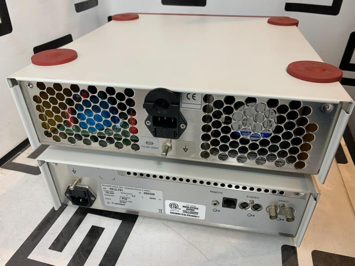 Used R. WOLF 5512 Video Processor 1 CCD Endocam & 5124 LP Light Source