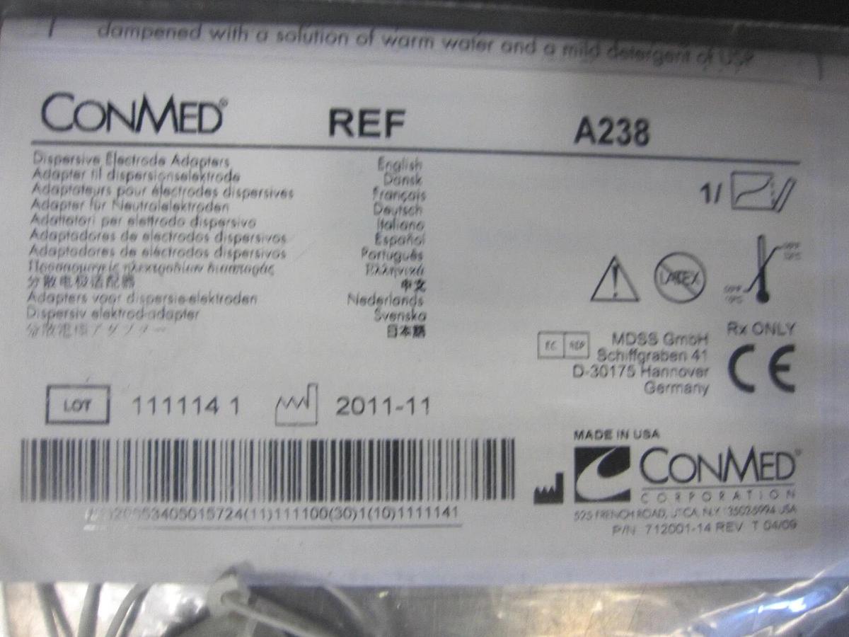 Used Birtcher ConMed REF A238 Dispersive Adapter