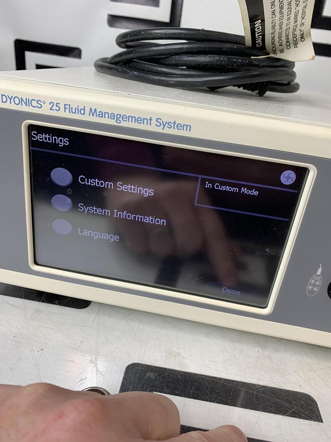 Used Smith & Nephew Dyonics 25 Fluid Management System Control Unit 7211010