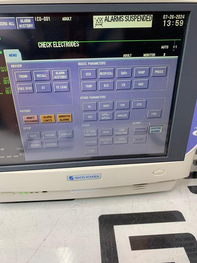 Used NIHON KOHDEN MU-631RA BSM-6100 LIFESCOPE